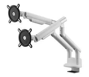 One For All DM 7220 weiß / Monitorhalterung / Dual / Für 2 Monitore