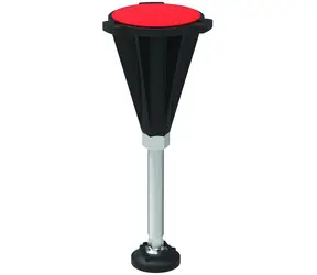 Ideal Standard Duschwannenfüße Chrom/Schwarz / Duschwannenfüße / 6er-Set / für Ultra Flat S