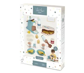 ECOIFFIER Frühstücksset 3 in 1 / Kaffeemaschine, Waffeleisen, Mixer