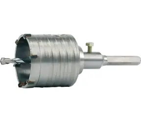 Vorel Wandbohrer 65 mm / Bohrer / 13 mm Schaft / Hartmetallzähne / Bohrtiefe 50 mm