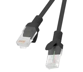 Lanberg UTP CAT5E 0,5 m schwarz / Patchkabel / RJ45-RJ45 / Fluke-geprüft