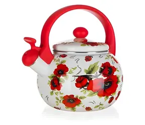 BANQUET Teekanne POPPY / Emailliert / Pfeifend / 2,2 l