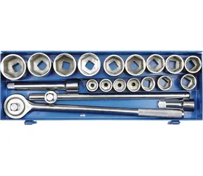 Vorel Gola-Set 3/4" 20-teilig / Gola-Set / Steckschlüsselsatz 22-50 mm / Ratsche / Metallkoffer