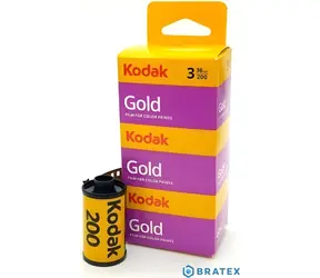 Kodak Gold 200 135/36 3 Stück / Farbnegativfilm / ISO 200 / 36 Aufnahmen