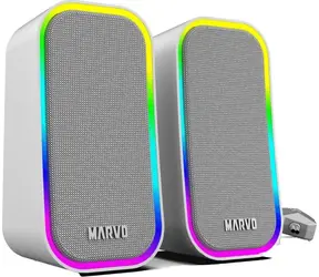 Marvo Havoc 20 grau / Lautsprecher / 2.0 / RGB-Hintergrundbeleuchtung / 2 x 3 W / 3,5-mm-Klinkenanschluss