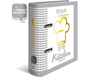 Herma Star der Küche / Rezeptordner / A5 / mehrfarbig / Rücken 7 cm
