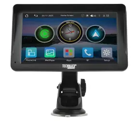 Technaxx TX-361 schwarz / Multimedia-Display / 7" / CarPlay / Android Auto / DAB+ / Bluetooth