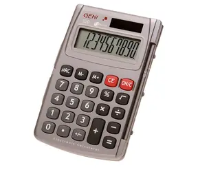 Genie 520 grau / Taschenrechner / Taschenformat / 10-stellig / solar- und batteriebetrieben