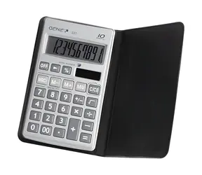 Genie 330 schwarz / Taschenrechner / Taschenformat / 10-stellig / solar- und batteriebetrieben