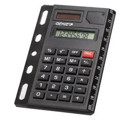 GENIE 325 schwarz / Taschenrechner / Einsteckbar in den Kalender / 8-stellig / Solar- und batteriebetrieben