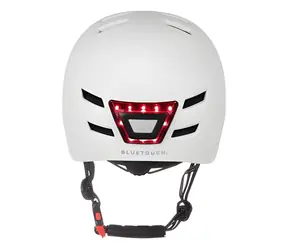 BLUETOUCH Scooterhelm mit weißer LED-Beleuchtung / Helm / Größe S/M / LED-Beleuchtung