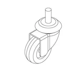 Legrand EVO Rollen für Wandverteiler / Rollen / 4er-Set / 2× mit Bremse