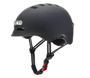 BLUETOUCH Scooterhelm mit LED-Beleuchtung, schwarz / Helm / Größe S/M / LED-Beleuchtung