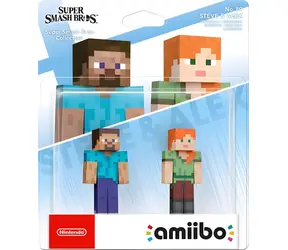 Nintendo amiibo Steve & Alex 2er-Pack / Amiibo-Figuren / Super Smash Bros. / 2 Stück