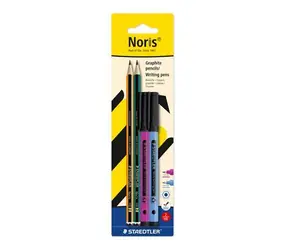 Staedtler Noris Set / Bleistift + Fineliner / 4-teilig / PEFC
