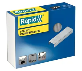 Rapid Omnipress 60 / Heftklammern / 1000 Stück / 8,5 mm Fuß / für SO60