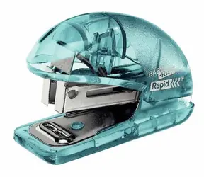 Rapid Colour'Ice F4 Eisblau / Mini-Hefter / 10 Blatt / Metalldrahtentferner