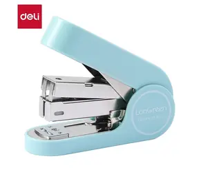 DELI Hefter LonGreen Easy hellblau / Mini / 25 Blatt / 24/6 & 26/6 / 50 Heftklammern / recycelter Kunststoff