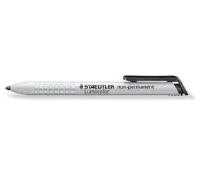 Staedtler Lumocolor nicht permanent schwarz / Marker / runde Spitze 3 mm / einziehbar
