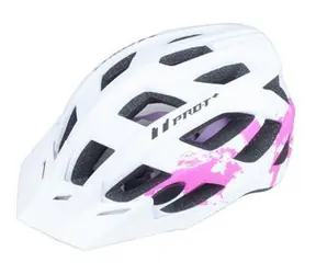 Pro-T PLUS Fahrradhelm Soria weiß-rosa / In-Mold / M (55-58 cm)