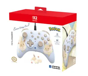 HORI HORIPAD Turbo Eevee / Controller für Nintendo Switch 2 / Kabelgebunden / Turbo-Funktion / Programmierbare Tasten