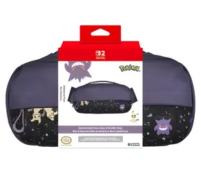 HORI Adventure Pack Gengar & Mimikyu / Schultertasche für Nintendo Switch 2 / Pokémon -Design / Verstellbarer Tragegurt