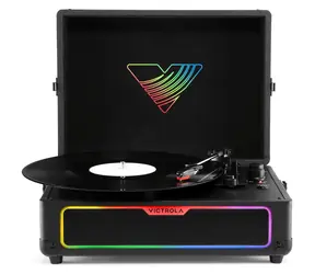 Victrola VSC-700SB-BLK-INT Journey Schwarz / Plattenspieler / Retro-Gehäuse / Bluetooth / RGB-Hintergrundbeleuchtung / 3 Geschwindigkeiten