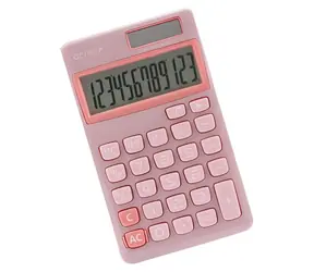 GENIE 212P pink / Taschenrechner / Taschenformat / 12-stellig / solar- und batteriebetrieben