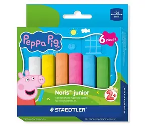 Staedtler Peppa Pig Straßenmalkreide / 6 Stück /  20 mm / ab 2 Jahren