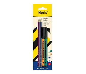 Staedtler Noris Set / Schreibset / 2x HB Bleistift + 2x Marker / PEFC