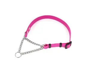 FENICA iQsil Halbverengungshalsband Fuchsia / Für Hunde / Nylon / 20 mm / 40-60 cm