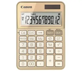 Canon KS-125KB-GD Gold / Taschenrechner / 12-stellig / Solar- und LR44-Batterie