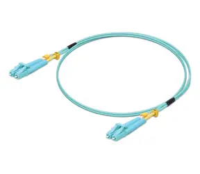 Ubiquiti UACC-OFC-MM-2M / Optisches Patchkabel / LC-LC / Duplex / OM3 / 10 Gbit/s / 2 m / Türkis