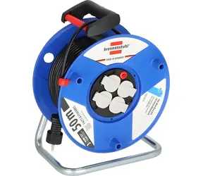 Brennenstuhl Garant blau / Verlängerungskabel / 4 Steckdosen / 50 m