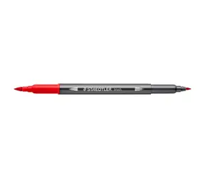 Staedtler Doppelseitige Aquarellmarker, 18 Stück / Marker / 18 Farben / Runde und Pinselspitze / Linienstärke 0,5-6 mm