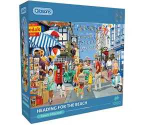 GIBSONS Puzzle Reise zum Strand / 1000 Teile / 68x49 cm