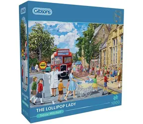 GIBSONS Puzzle Dame mit einem Mal / 1000 Teile / 68 x 49 cm