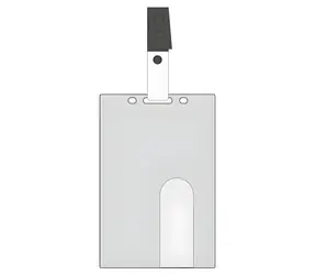 EuroSupplies Magnetkartenanhänger, vertikal / Anhänger / Hartplastik / 54 x 86 mm / 50 Stück