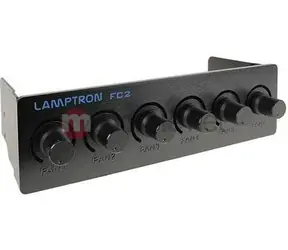 Lamptron FC2 schwarz / Lüftersteuerung / 6 Kanäle / für 5,25"-Einbauschacht