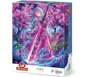 Kunstpuzzle „Rosa Schwert“ / 1000 Teile / 48 x 68 cm
