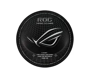 Asus ROG Cosmic Mat II schwarz / Gaming-Bodenmatte / 117 × 117 cm / Polyester, Gummi