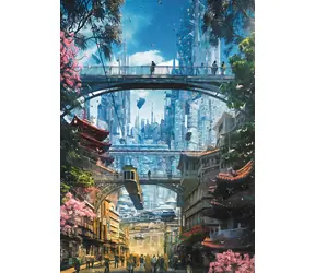 HEYE Puzzle Future Cities: Geschäftsviertel / 1000 Teile / 50 x 70 cm