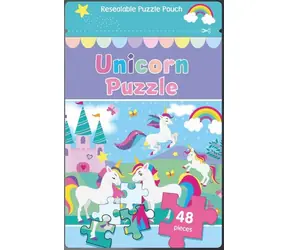 Puzzle Einhörner, 48 Teile / Puzzle / 36 x 26,5 cm