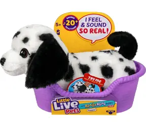 Moose Little Live Pets Plüschwelpe Pepper / Interaktives Spielzeug / ab 5 Jahren / mit Geräuschen