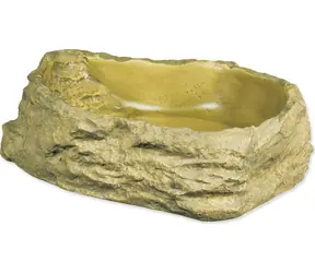 Exo Terra Großes Bewässerungsgefäß / Terrarienbewässerung / Imitationsstein / 23 x 18 cm
