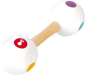 JANOD Holzmaracas / Musikalische Rassel / Holz / für die Kleinsten