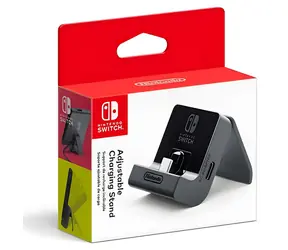 Verstellbarer Ladeständer für Nintendo Switch, schwarz / Ladeständer / Switch, Switch Lite / USB 2.0