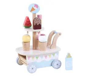 Promis Eiswagen aus Holz für Kinder / Spielzeug / Küchenaccessoire für Kinder