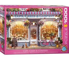 EUROGRAPHICS Puzzle Cups, Cakes & Company Süßwaren / 1000 Teile / 68 x 48 cm