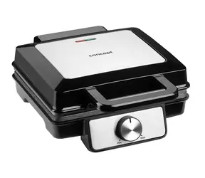 Concept VF3060 schwarz / Waffeleisen / 1400 W / 2 Waffeln / rechteckig